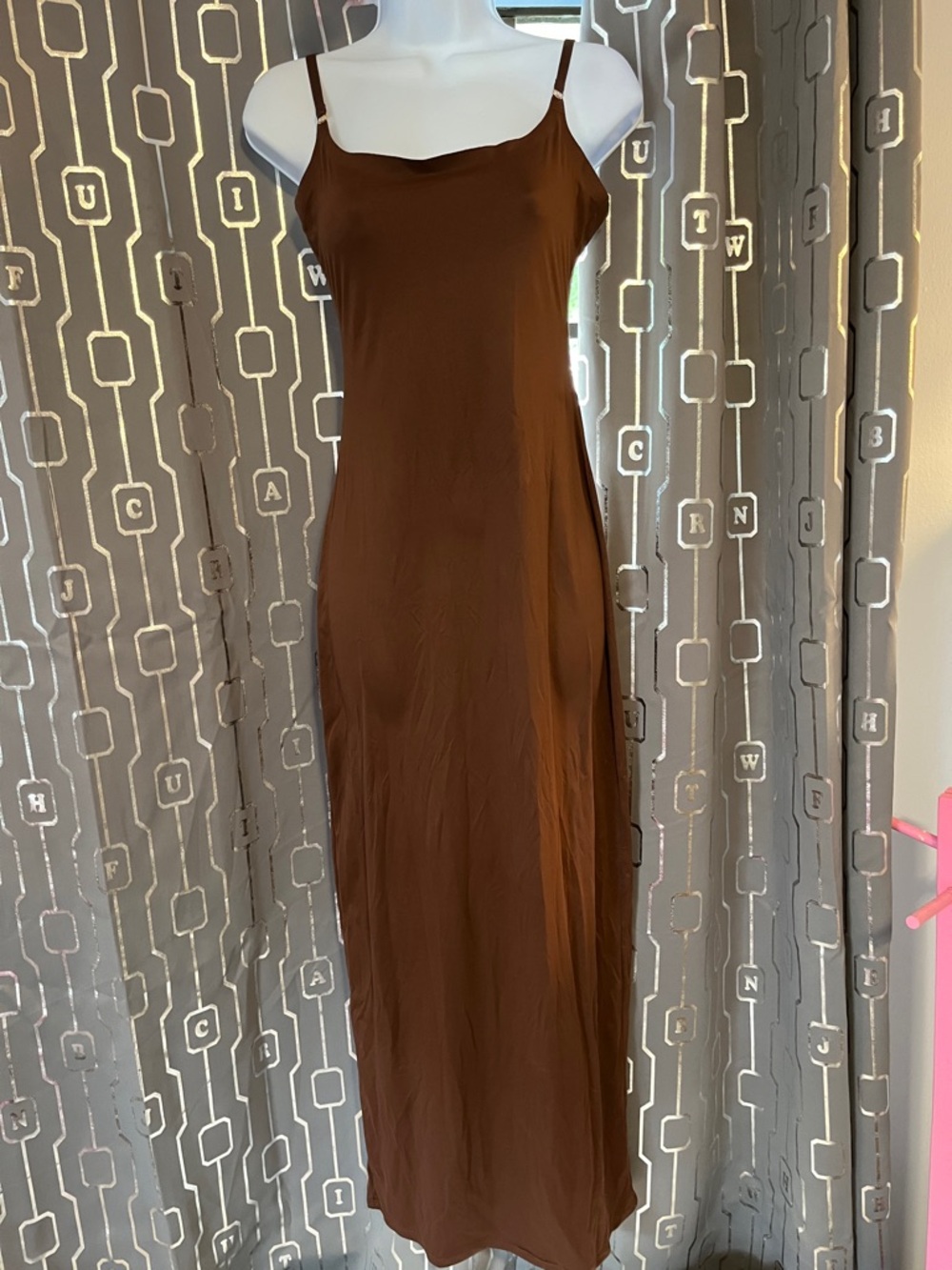 Victoria's Secret Chocolate Brown Modal Slip Maxi Dress
